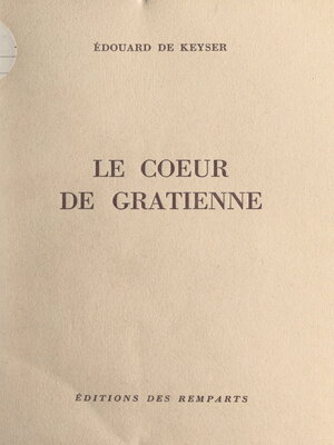 cover image of Le cœur de Gratienne